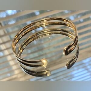 Elegant Gold-Tone Cuff Bracelet